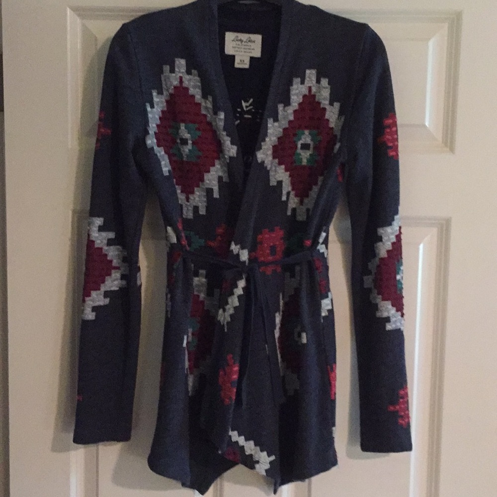 Open front sweater